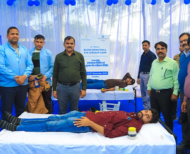 10th annual blood donation drive - csr initiative by bapuna